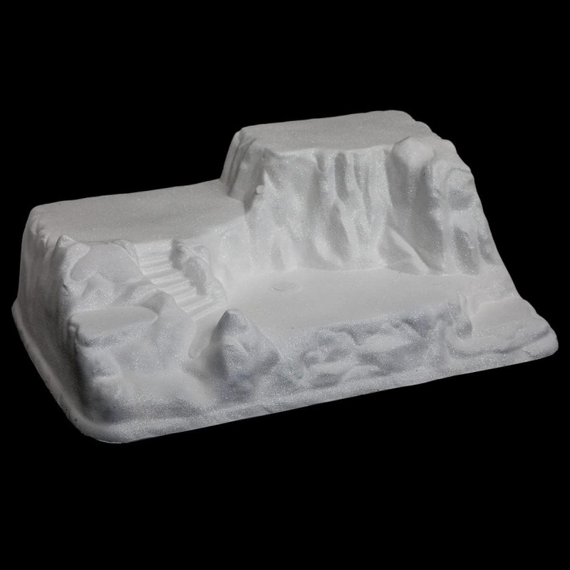 Base pour village de Noël Blanc L 40 x P 19 x H 54,5 cm