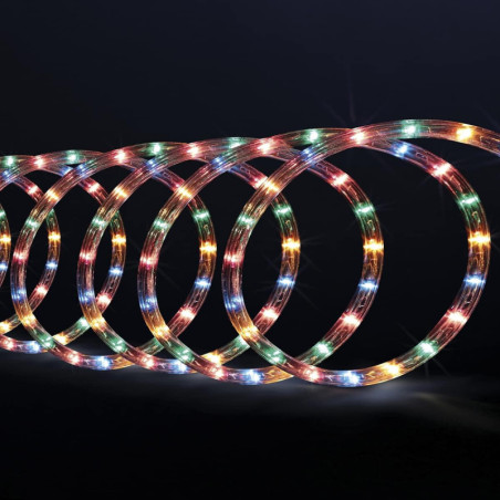 Décoration lumineuse d'extérieur de Noël - Tube lumineux - L 6 m