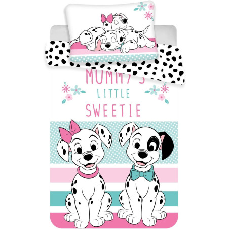 Disney - Parure de lit bébé en coton "101 Dalmatiens" - Multicolore - 100 x 135 cm