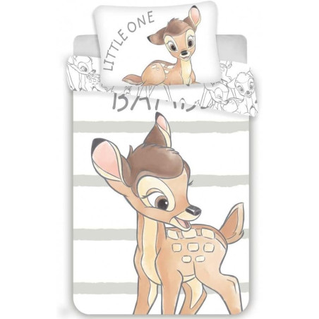 Disney - Parure de lit bébé en coton "Bambi" - 100 x 135 cm