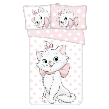 Disney - Parure de lit bébé en coton "Les Aristochats : Marie 2" - 100 x 135 cm