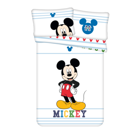 Disney - Parure de lit bébé en coton "Mickey" - 100 x 135 cm