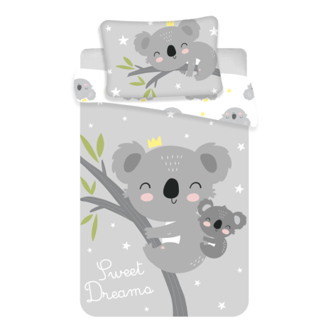 Parure de lit bébé en coton "Koala" - 100 x 135 cm