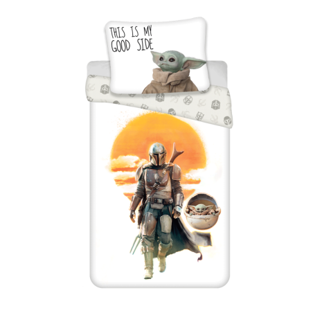Disney - Parure de lit en coton "Star Wars : Le Mandalorien" - 140 x 200 cm