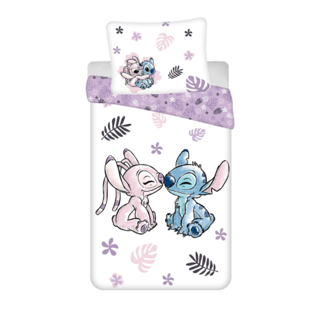 Disney - Parure de lit en coton "Lilo & Stitch : Love" - 140 x 200 cm