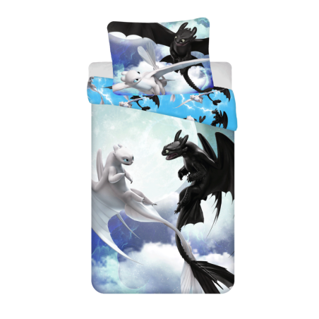 Dragons - Parure de lit en coton "Ciel" - Multicolore - 140 x 200 cm