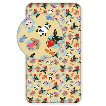 Bing - Drap housse en coton - Multicolore - 90 x 200 cm