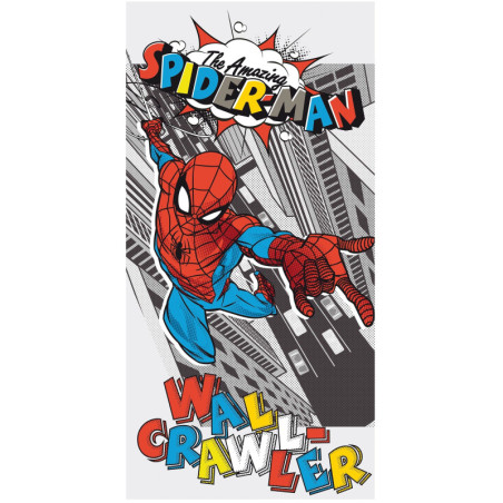 Disney - Serviette de plage en coton "Spider-Man : Pop art" - Multicolore - 70 x 140 cm