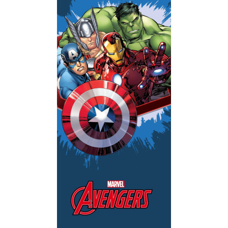 Disney - Serviette de plage en coton "Avengers"- Multicolore - 70 x 140 cm