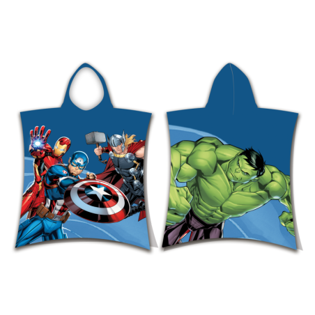 Disney - Poncho de douche avec capuche en coton "Avengers" - Multicolore - 50 x 115 cm