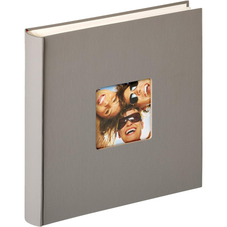 Album photo à feuillets cristal Fun - 100 pages - L 30 x l 30 cm - Taupe