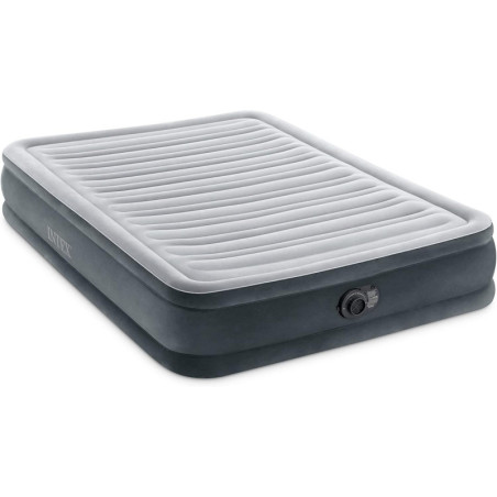 Matelas airbed fiber tech comfort - 2 places - P 137 x L 191 x H 33 cm - Gris