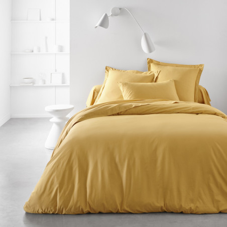 Drap Housse en coton "Essential" - Jaune - 140 x 190 cm