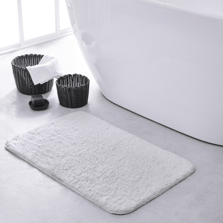 Tapis de bain "Essential" - Blanc craie - l 50 x L 80 cm