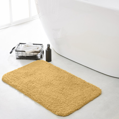 Tapis de Bain à bord arrondi "Essential" - Jaune - l 50 x L 80 cm