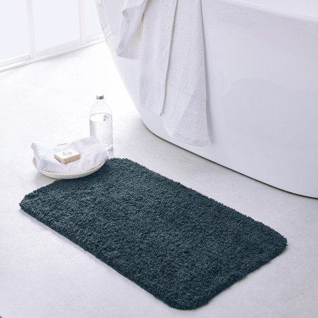 Tapis de Bain à bord arrondi "Essential" - Bleu paon - l 50 x L 80 cm