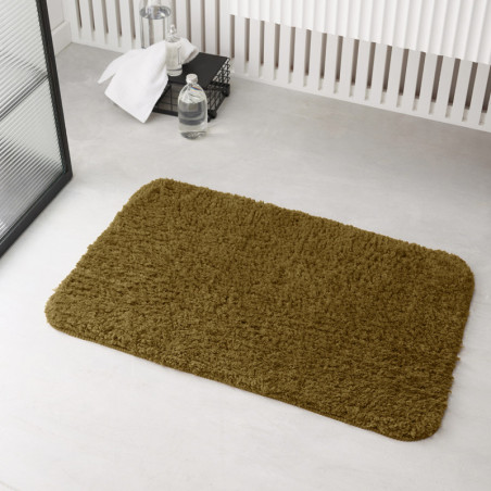 Tapis de bain au bord arrondi "Essential" - Bronze - l 50 x L 80 cm