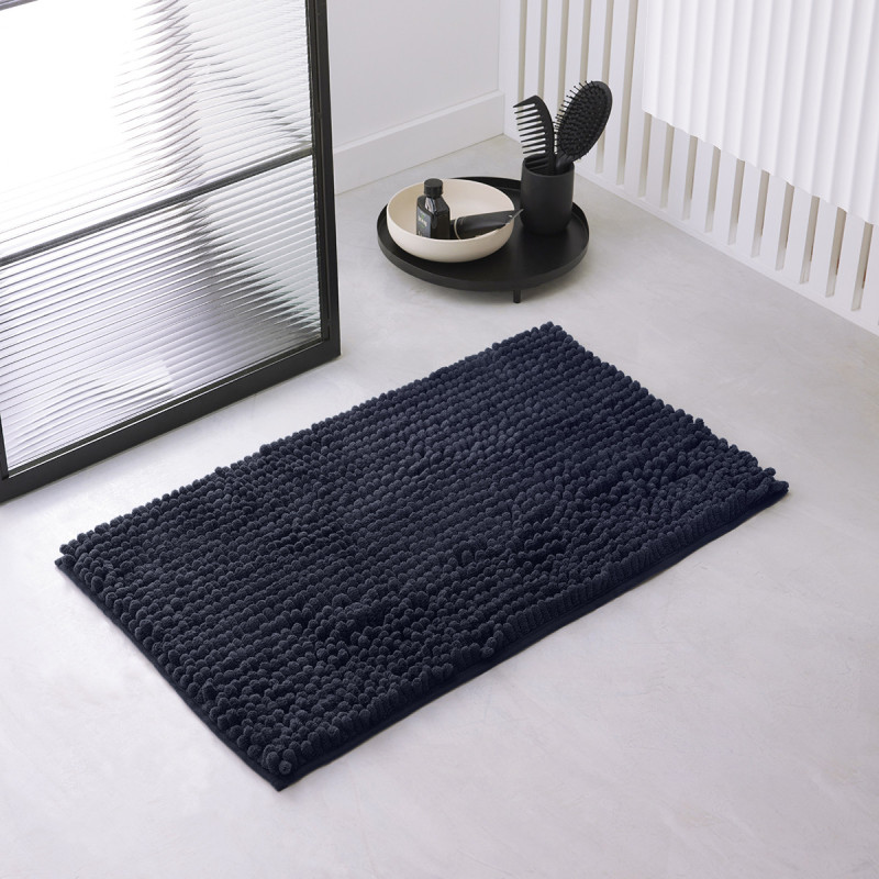 Tapis de bain Essential - Bleu Marine - l 45 x L 75 cm