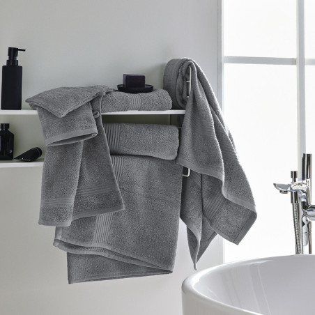 Drap de Bain en coton "Essential" - Gris acier - 90 x 150 cm