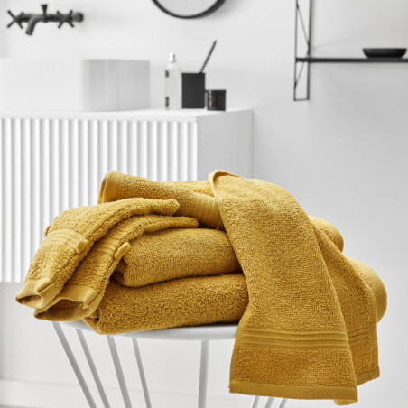 Drap de Bain en coton "Essential" - Jaune - 70 x 130 cm