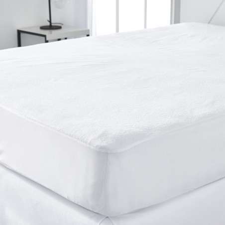 Protège matelas imperméable "Essential" - Blanc - 160 x 200 cm