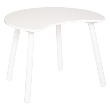Table en bois pour enfant "Lune" - Blanc - L 60 x P 50 x H 43 cm