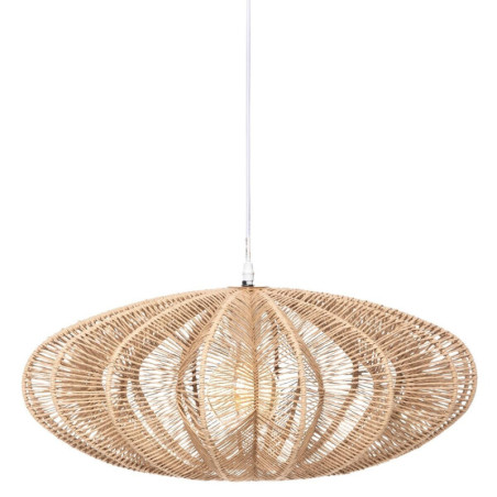 Suspension luminaire en papier "Tery - Beige - D 57 x H 24 cm