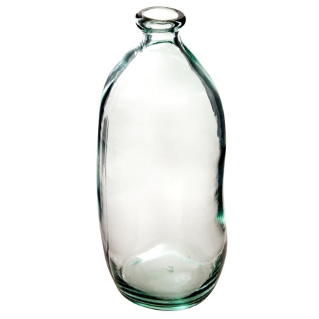 Vase Dame Jeanne en verre recyclé - Transparent - H 73 x D 34 cm