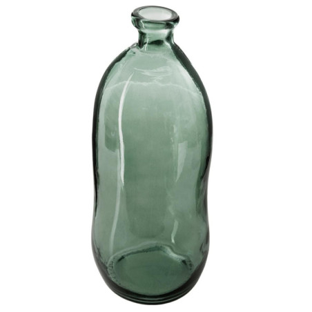 Vase Dame Jeanne en verre recyclé - Vert - H 73 x D 34 cm
