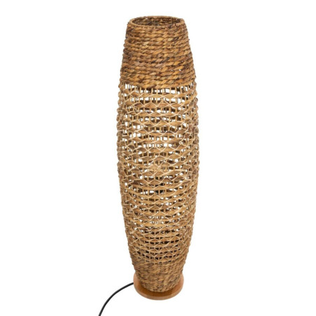 Lampadaire cylindrique en papier "Sand" - Beige - H 118 x D 31 cm