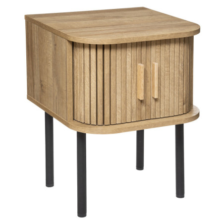 Table de chevet en bois "Colva" - Beige - L 40 x P 40 x H 53 cm