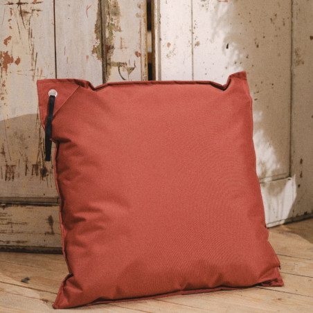 Coussin carré d'extérieur "Spirit Garden" - Terracotta - 50 x 50 cm