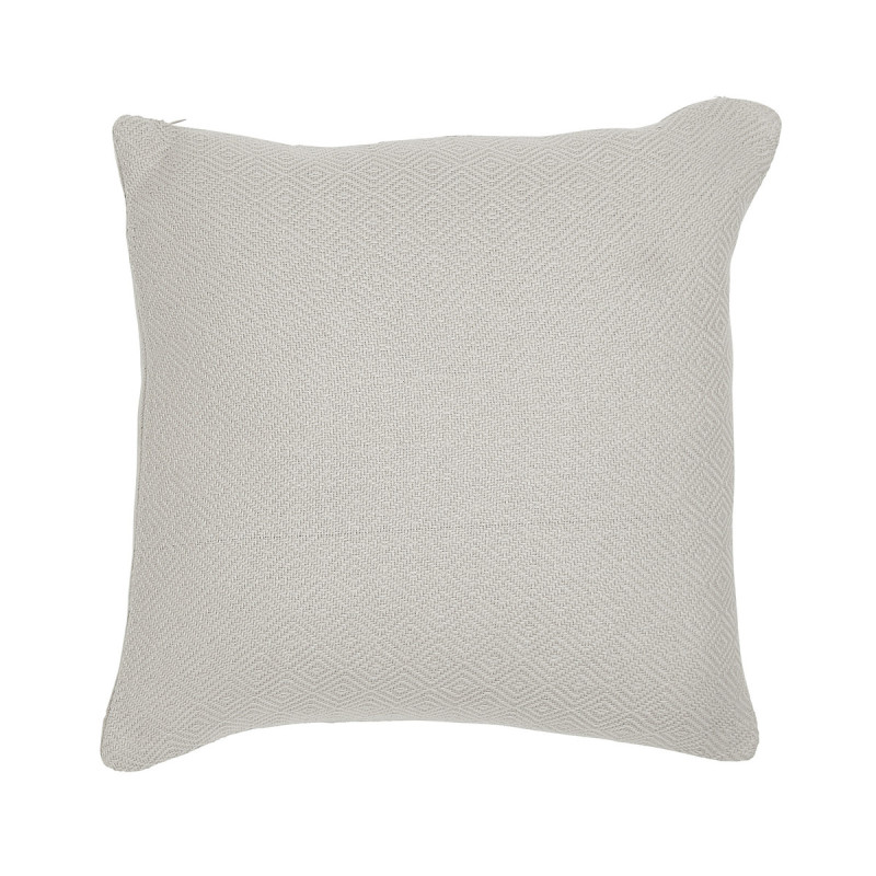 Housse de coussin carré en coton décoré Essential - Gris - 40 x 40 cm