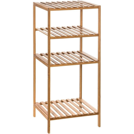 Etagère de salle de bain en bois à 4 étagères "Mixn' Modul" - Beige - L 35 x P 32 x H 77,5 cm