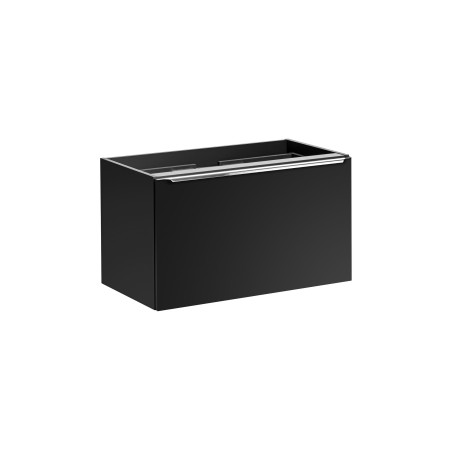 Meuble sous vasque en bois - L 80 x H 46 x P 45,6 cm - Rosario Black