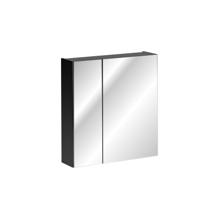 Cabinet miroir en bois - H 65 x L 60 x P 17 cm - Rosario Black