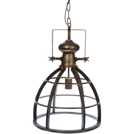 Suspension luminaire en métal "Niko" - Bronze - D 40,5 cm