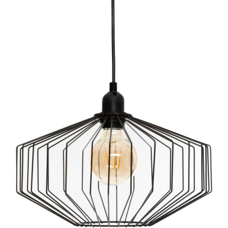 Suspension luminaire en métal "Azur" - Noir - D 30,5 cm