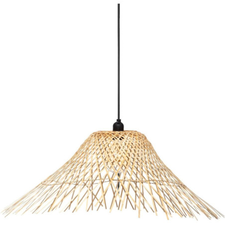 Suspension luminaire en bambou "Moxa" - Beige - D 76 cm