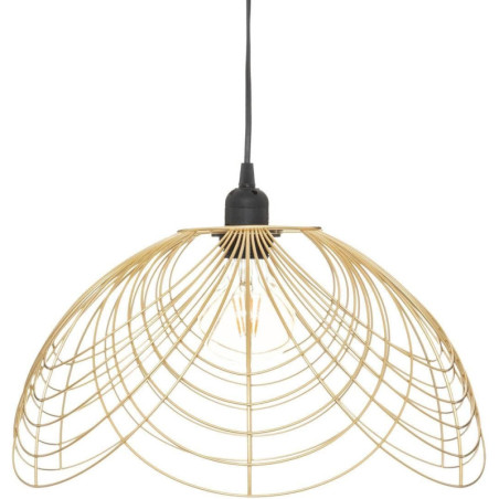 Suspension luminaire en métal "Carrie" - Doré - D 38 cm