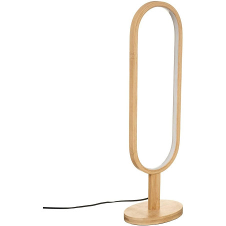Lampe à poser en bambou "Finn" - Beige - H 56,5 cm