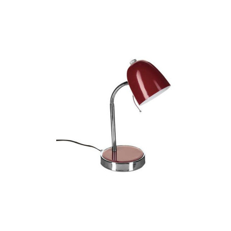Lampe de bureau à poser en métal "Izan" - Rouge - H 35,5 x L 15 x P 14 cm
