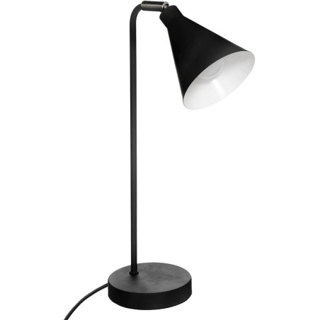 Lampe à poser en métal "Linn" - Noir - H 45,5 x L 23 x P 13 cm