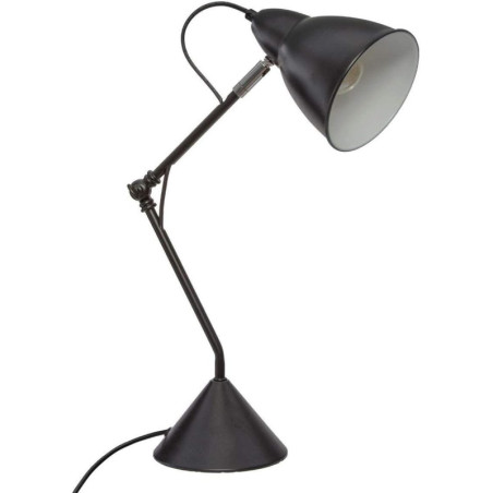 Lampe articulée à poser en métal "Aude" - Noir - H 62 x L 25 x P 15 cm