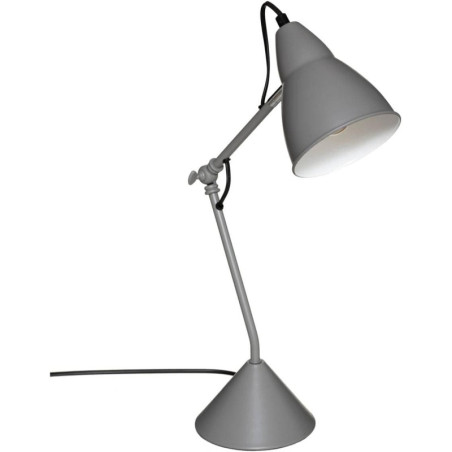 Lampe articulée à poser en métal "Aude" - Gris - H 62 x L 25 x P 15 cm