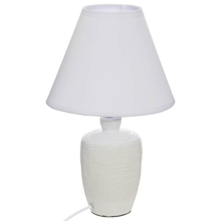 Lampe à poser en céramique "Balvy" - Blanc - D 20 x H 32 cm