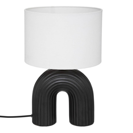 Lampe à poser en céramique "Eidel" - Noir - D 27 x H 40,5 cm