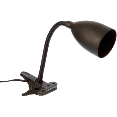 Lampe pince en silicone "Sily" - Noir - L 8 x P 8 x H 43 cm