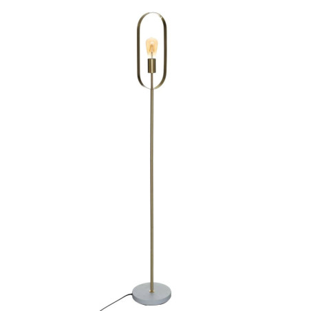 Lampadaire droit en métal "Edi" - Doré - H 155 cm