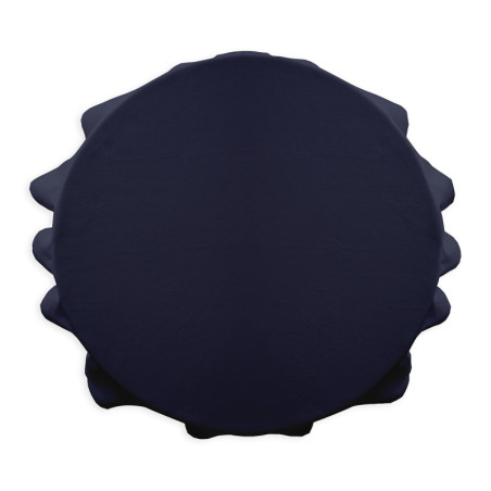 Nappe ronde en tissu - Bleu foncé - D 180 cm